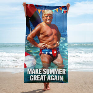 Trump Beach Towel: Patriotic MAGA Summer Gear