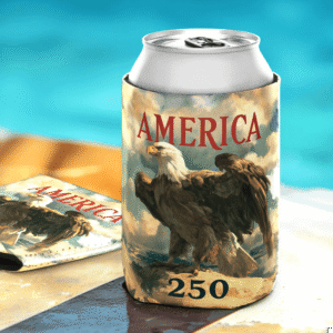 America 250 - Classic Eagle Art Can Cooler